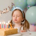 Coronita Decorativa pentru Petreceri, Embo, Tema Aniversare, Model Happy Birthday, Marime Universala, Albastru - imagine 5