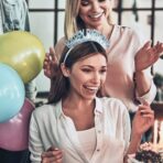 Coronita Decorativa pentru Petreceri, Embo, Tema Aniversare, Model Happy Birthday, Marime Universala, Albastru - imagine 7