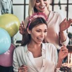 Coronita Decorativa pentru Petreceri, Embo, Tema Aniversare, Model Happy Birthday, Marime Universala, Roz - imagine 4