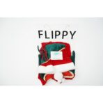 Costum Craciun, Embo, Fete, Spiridus, rosu, 10 - 13 ani, catifea - imagine 5