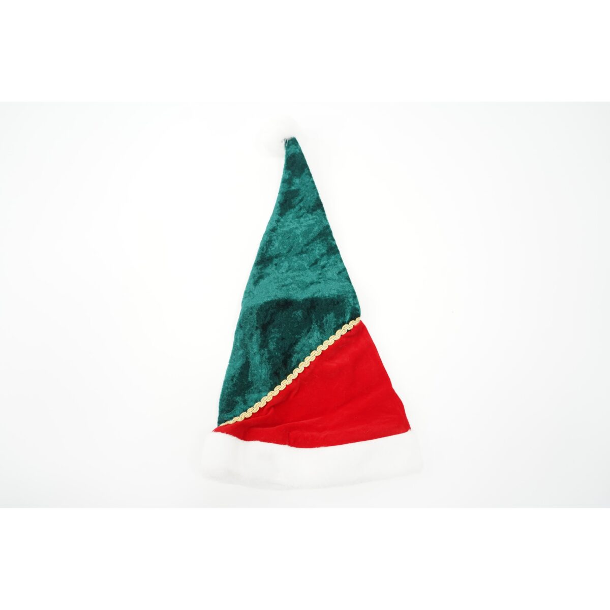 Costum Craciun pentru Fetite, Embo, Spiridus, rosu, 4 - 6 ani, catifea - imagine 2