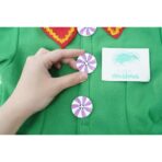 Costum Spiridus, Embo, Fete, 4-6 ani, Verde, Poliester - imagine 13