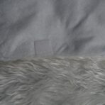 Covor pentru bradul de Craciun, diametru 90 cm, blana grosime 7 cm, alb - imagine 4