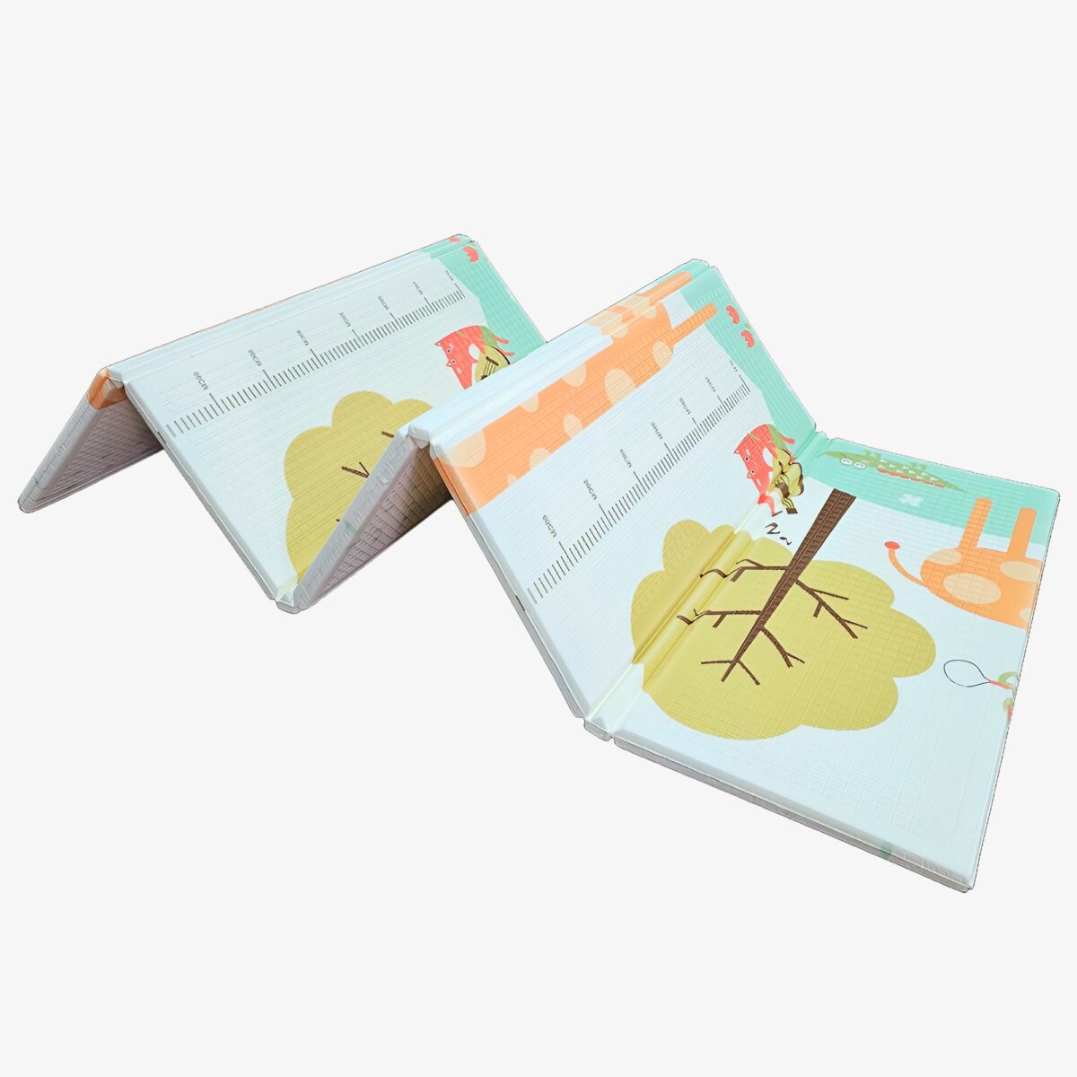 Covoras de Joaca pentru Copii Termic cu 2 Fete, Embo, Model Girafe si Pinguini, cu Spuma, Impermeabil, Antiderapant, 200cm x 180cm x 1cm - imagine 6