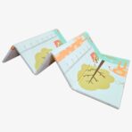 Covoras de Joaca pentru Copii Termic cu 2 Fete, Embo, Model Girafe si Pinguini, cu Spuma, Impermeabil, Antiderapant, 200cm x 180cm x 1cm - imagine 6