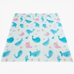 Covoras de Joaca pentru Copii Termic cu 2 Fete, Embo, Model Ursuleți si Delfini, cu Spuma, Impermeabil, Antiderapant, 200cm x 180cm x 1cm - imagine 2