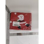 Covoras pentru Bradul de Craciun, Embo, din Tesatura Pufoasa, cu Fundite de Prindere, Model Mos Craciun, Rosu/ Verde, Diametru 90 cm - imagine 2