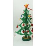 Decoratiune Craciun, Brad, Verde/Alb, 8 cavitati cu ornamente, 18.5 cm x 33 cm, Lemn, Embo - imagine 10