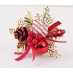 Decoratiune de Craciun, Embo, 15 x 23 cm, Model Buchetel 2, Multicolor - imagine 3
