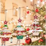 Decoratiune de Craciun din Lemn, Embo, cu Snur pentru Agatare in Brad, Model Brad de Craciun, Scris May Your Days Be Merry And Bright, 17x12.8x0.4 cm, Multicolor - imagine 2