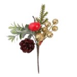 Decoratiune de Craciun, Embo, 13 x 18 cm, Model Buchetel 3, Multicolor
