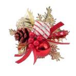 Decoratiune de Craciun, Embo, 15 x 23 cm, Model Buchetel 2, Multicolor