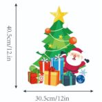 Decoratiune de Craciun, Embo, de Agatat, pentru Usa, Perete sau Brad, Sfoara Inclusa, 40.5 x 30.5 cm cm, din Hartie 350g, Model Brad, Multicolor - imagine 3
