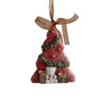 Decoratiune de Craciun, Embo, pentru Brad, Model Bradut, 8.5 x 6.5 cm, din Rasina, Multicolor