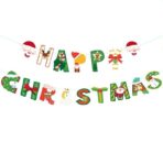 Decoratiune de Craciun, Embo, Tip Banner, 16 Piese, pentru Usa sau Perete, Multicolor, Sfoara Inclusa, Model C