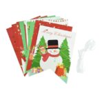 Decoratiune de Craciun, Embo, Tip Banner, 12 Piese, pentru Usa sau Perete, Multicolor, Sfoara Inclusa, Model A - imagine 4