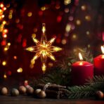 Decoratiune de Craciun Luminoasa in forma de Fulg, cu Ventuza, Alb Cald - imagine 2