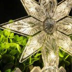 Decoratiune de Craciun Luminoasa in forma de Fulg, cu Ventuza, Alb Cald - imagine 6