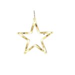 Decoratiune de Craciun Luminoasa in forma de Stea 19x18 cm, cu Ventuza, Alb Cald, Embo