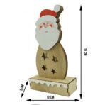 Decoratiune luminoasa, Embo, Mos Craciun, maro, lungime: 10 cm, latime: 5 cm, inaltime: 19 cm, lemn, interior/exterior - imagine 6