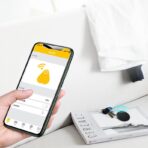 Dispozitiv Anti Pierdere Inteligent, Embo, conexiune Bluetooth, Dispozitiv Anti Pierdere pentru accesorii, Baterie si Manual de Utilizare Incluse 38 x 38 x 7 mm, Negru - imagine 3