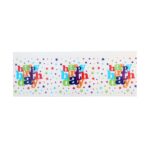 Fata de Masa Dreptunghiulara, Embo, Colectia Happy Birthday, 180 x 108 cm, din Plastic PE, Impermeabila, Multicolor