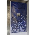 Fata de Masa, Embo, din PEVA, Imprimeu Buline Argintii, 137 x 274 cm, Impermeabila, Fara Pete, Curatare Rapida, Albastru Inchis - imagine 2