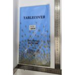 Fata de Masa, Embo, din PEVA, Imprimeu Buline Aurii, 137 x 274 cm, Impermeabila, Fara Pete, Curatare Rapida, Albastru - imagine 5