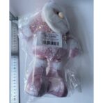 Figurina Decorativa, Pentru Craciun, Embo, Mos Craciun, Picioare Telescopice, Inaltime Reglabila 44-54cm, Bluza cu Paiete, Roz - imagine 6