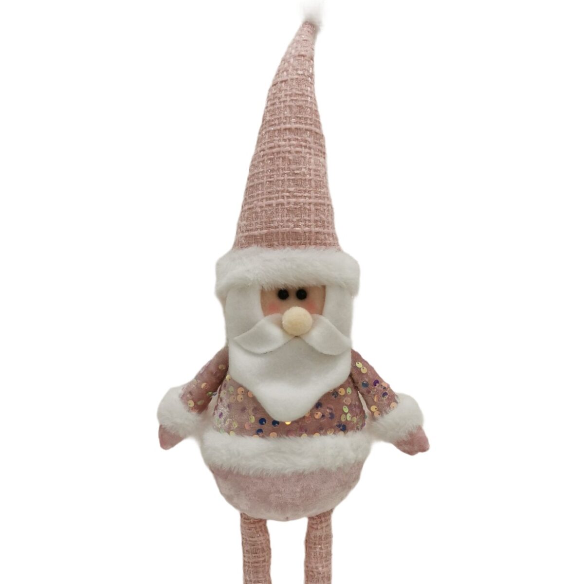 figurina-craciun-flippy-mos-craciun-picioare-telescopice-inaltime-reglabila-44-54cm-roz-66b9fac7724e6.jpg Figurina Decorativa, Pentru Craciun, Embo, Mos Craciun, Picioare Telescopice, Inaltime Reglabila 44-54cm, Bluza cu Paiete, Roz - imagine 4
