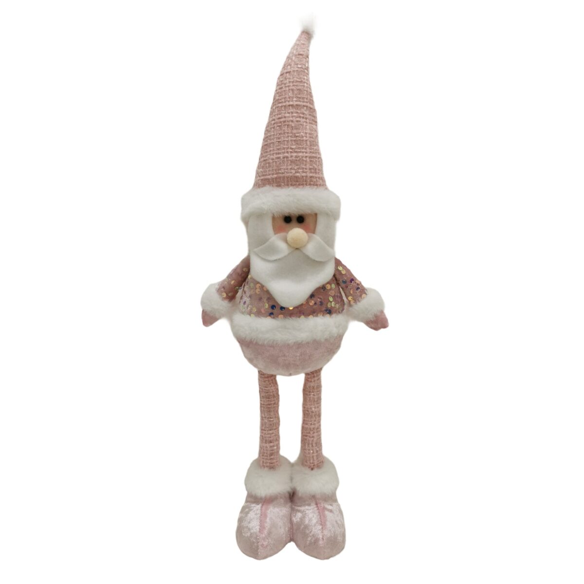 figurina-craciun-flippy-mos-craciun-picioare-telescopice-inaltime-reglabila-44-54cm-roz-66b9fac7a2832.jpg Figurina Decorativa, Pentru Craciun, Embo, Mos Craciun, Picioare Telescopice, Inaltime Reglabila 44-54cm, Bluza cu Paiete, Roz - imagine 5