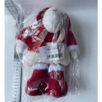 Figurina Decorativa, Pentru Craciun, Embo, Ren, Picioare Telescopice, Inaltime Reglabila 44-54cm, Caciula cu Inimioare, Alb/Rosu - imagine 6