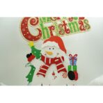 Figurina decorata de Craciun, Om de zapada, Alb, din Lemn, 18 cm x 24.5 cm, Interior, Embo - imagine 8