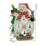 Figurina decorata de Craciun, Om de zapada, Alb, din Lemn, 18 cm x 24.5 cm, Interior, Embo - imagine 11