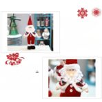 Figurina Craciun, Mos Craciun, rosu, inaltime 55 cm - imagine 3