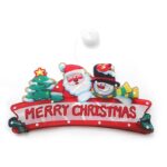 Decoratiune de Craciun pentru fereastra Embo, Merry Christmas, cu LED-uri, 24 cm, alb cald