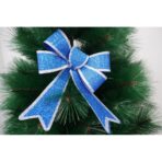 Funda pentru brad, Albastra, cu margini argintii, 13 x 18 cm, PVC, Embo - imagine 2