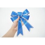 Funda pentru brad, Albastra, cu margini argintii, 13 x 18 cm, PVC, Embo - imagine 4