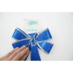 Funda pentru brad, Albastra, cu margini argintii, 13 x 18 cm, PVC, Embo - imagine 6