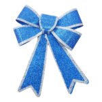 Funda pentru brad, Albastra, cu margini argintii, 13 x 18 cm, PVC, Embo