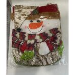 Geanta pentru Cadouri de Craciun, Embo, Model Om de Zapada, Decoratiune Sarbatori, 46x23x2 cm, Multicolor - imagine 2