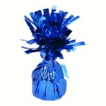 Greutate pentru Baloane cu Heliu, Embo, din Folie cu Franjuri, 170g, 13 x 5 x 3 cm, Albastru