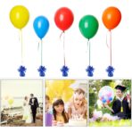 Greutate pentru Baloane cu Heliu, Embo, din Folie cu Franjuri, 170g, 13 x 5 x 3 cm, Albastru - imagine 2