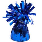 Greutate pentru Baloane cu Heliu, Embo, din Folie cu Franjuri, 170g, 13 x 5 x 3 cm, Albastru - imagine 3