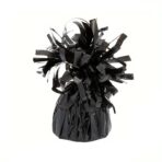 Greutate pentru Baloane cu Heliu, Embo, din Folie cu Franjuri, 170g, 13 x 5 x 3 cm, Negru