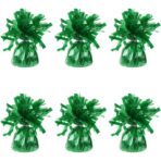 Greutate pentru Baloane cu Heliu, Embo, din Folie cu Franjuri, 170g, 13 x 5 x 3 cm, Verde - imagine 2