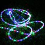 Instalatie Craciun Furtun Luminos Embo, 10 m, 100 LED-uri, Alb Cald, Baterii - imagine 3