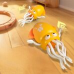 Caracatita Dansatoare, Embo, +3 Ani, 3 Moduri, din ABS, Incarcare USB, cu Undita Inclusa, 12.6 x 7.6 x 20.7 cm, Galben - imagine 2