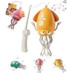 Caracatita Dansatoare, Embo, +3 Ani, 3 Moduri, din ABS, Incarcare USB, cu Undita Inclusa, 12.6 x 7.6 x 20.7 cm, Galben - imagine 4