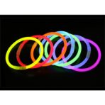 Set 100 Bratari Luminoase, Embo, pentru Petreceri, Fosforescente, Glow Sticks, 20 cm, Multicolor - imagine 4